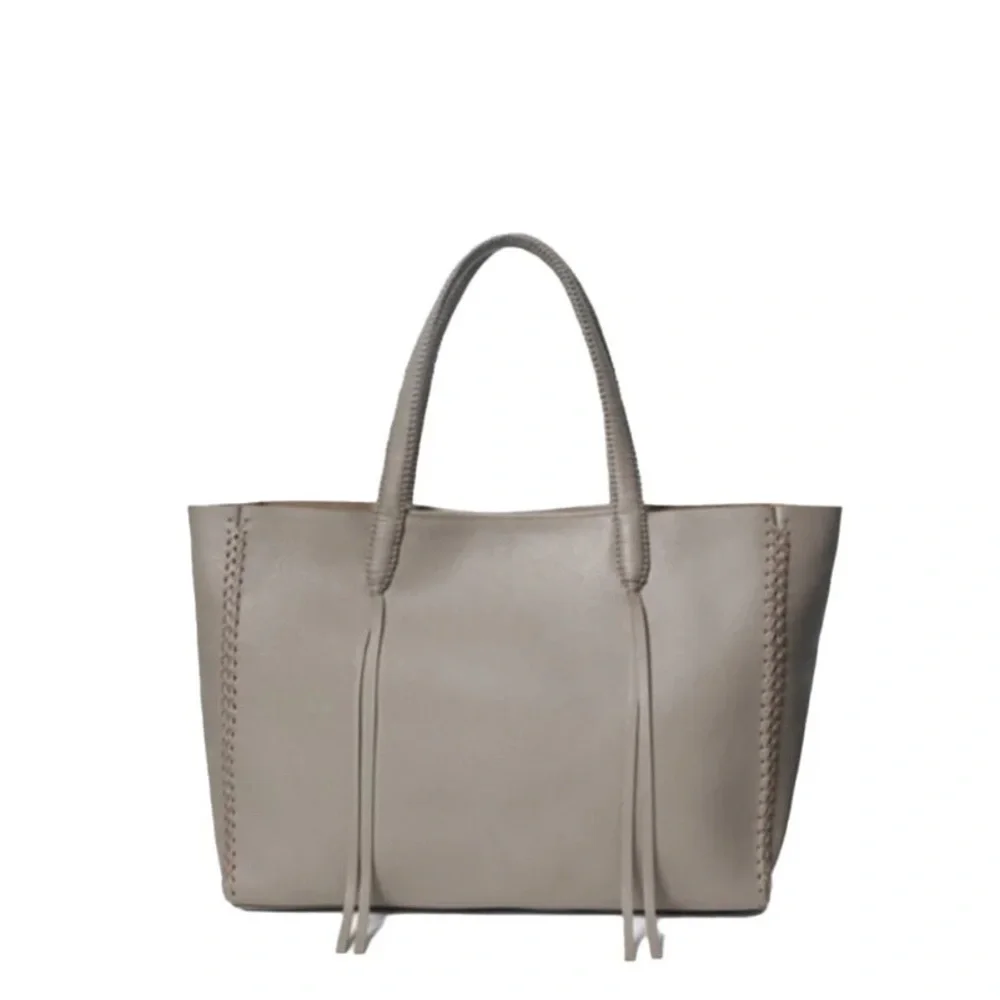 Callista Bag: Sand, Medium Grained Calf Leather Tote Bag - Picture 1 of 5